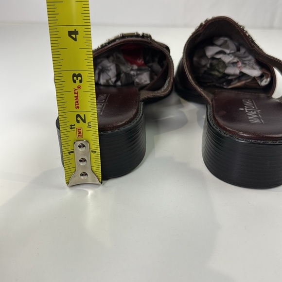 Minnetonka Women’s Brown Leather Slip on Mule size 9 - Picture 10 of 14